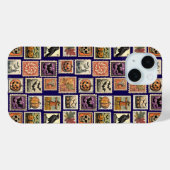 Halloween Vintage Stempel Muster Case-Mate iPhone Hülle (Rückseite (Horizontal))