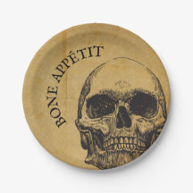 Halloween Vintage-Totenschädel | Knochen Appetit G