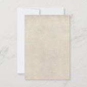 Halloween Vintage Wedding RSVP Karte (Rückseite)