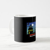 Halloween Vintager Geburtstag Kaffeetasse (Vorderseite Links)