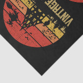 Halloween Vintager HexenRetro-Sonnenuntergang Seidenpapier (Ausschnitt)