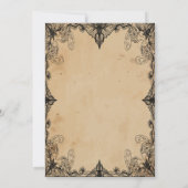 Halloween Vintager Horror Gothic Frame cool Einladung (Rückseite)