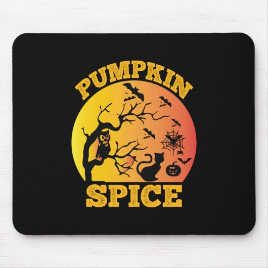 Halloween Vintager Pumpkin Gewürz Geburtstag Mousepad (Vorne)