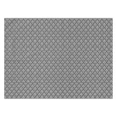 Halloween Vintager Viktorianischer Damask White Tischdecke (Vorderseite (Horizontal))