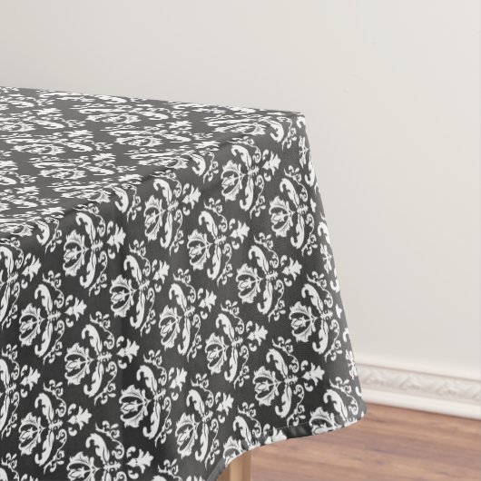 Halloween Vintager Viktorianischer Damask White Tischdecke (Beispiel)
