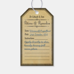 Halloween Vintager Werwolf-Abschreckende Tränenanh Geschenkanhänger