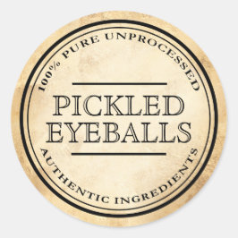 Halloween-Vintages apothecarisches Ösenetikett Runder Aufkleber