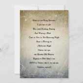 Halloween Vintages KostümParty Einladung (Rückseite)