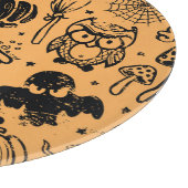 Halloween Vintages nahtloses Geschäft Schneidebrett (Ecke)