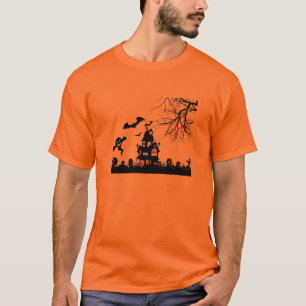 Halloween Vintages Spuk und gruseliges Design T-Shirt