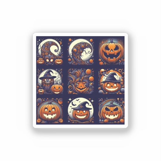 Halloween Vinyl Sticker (Vorderseite)