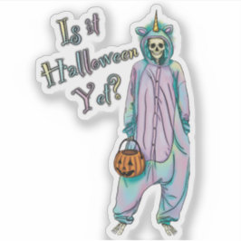 Halloween Vinyl Sticker, ist es Halloween? Aufkleber