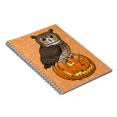 Halloween-Virginia-Uhu Notizblock (Rechte Seite)