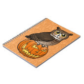 Halloween-Virginia-Uhu Notizblock (Linke Seite)