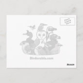 Halloween-Virginia-Uhu Postkarte (Rückseite)