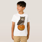 Halloween-Virginia-Uhu T-Shirt (Vorne ganz)