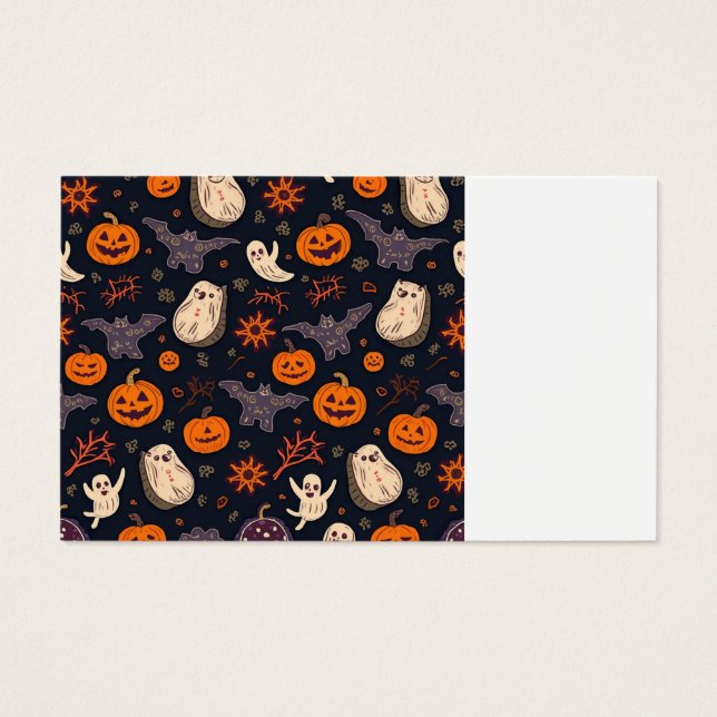 halloween Visitenkarte (Rückseite)