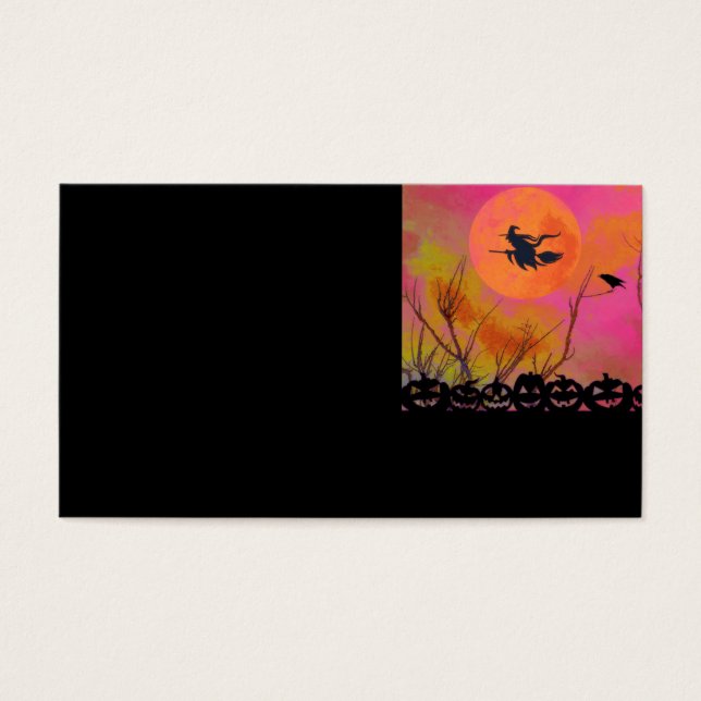 Halloween-Visitenkarte (Vorderseite)