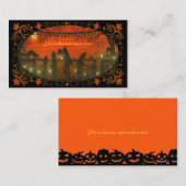 Halloween-Visitenkarte "glückliches Halloween " Visitenkarte (Vorne/Hinten)