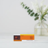 Halloween-Visitenkarte Mini Visitenkarte (Stehend Vorderseite)