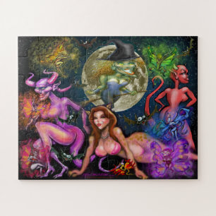 Halloween Vixens Puzzle