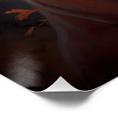 Halloween Vizsla mit Pumpkins Beängstigend Poster (Ecke)