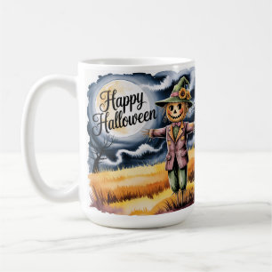 Halloween-Vogelscheuche, Glückliche Halloween-Voge Kaffeetasse