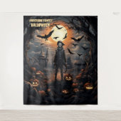 Halloween-Vogelscheuche hängend Wandteppich (Vorderseite)