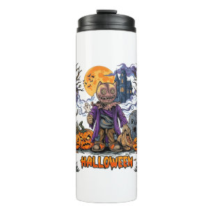 Halloween Vogelscheuche Süßigkeitensack Kürbisse S Thermosbecher