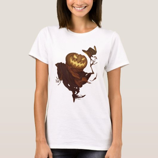 Halloween-Vogelscheuche T-Shirt (Vorderseite)
