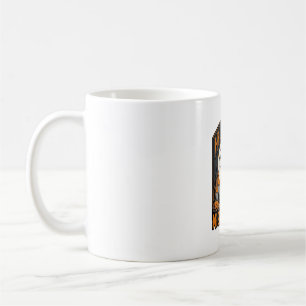 Halloween-Vogelscheuchen-Shirt Vintage-Friedhofspa Kaffeetasse