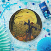 Halloween-Vogelscheuchepapier-Teller Pappteller (Party)