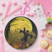 Halloween-Vogelscheuchepapier-Teller Pappteller (Party)