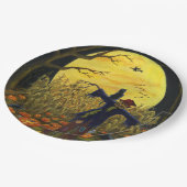 Halloween-Vogelscheuchepapier-Teller Pappteller (Schrägansicht)
