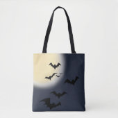 Halloween Vollmond mit Fledermäusen Tasche (Vorderseite)