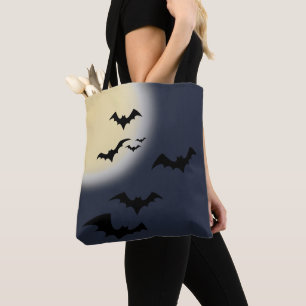 Halloween Vollmond mit Fledermäusen Tasche