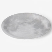 Halloween Vollmond Pappteller (Schrägansicht)