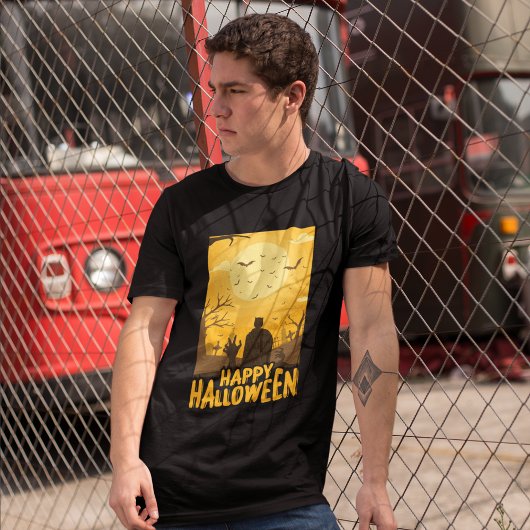 Halloween Vollmondnacht Tri-Blend Shirt