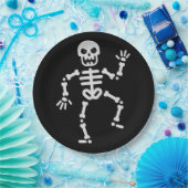 Halloween vom Skeleton-Glitzer Pappteller (Party)