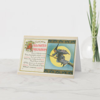 Halloween-Vorkehrungskarte Karte