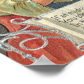 Halloween-Vorsichtskarte Vintag Poster (Ecke)