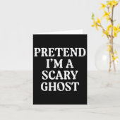 Halloween Vortäuschen Ich Beängstigend Ghost Funny Karte (Gelbe Blume)