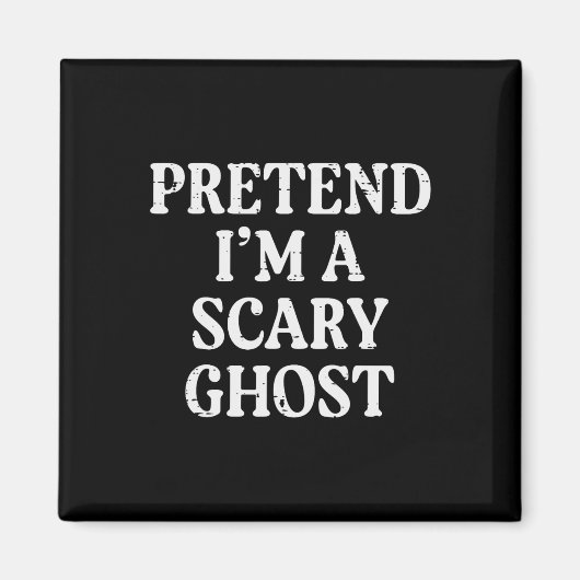 Halloween Vortäuschen Ich Beängstigend Ghost Funny Magnet (Vorne)