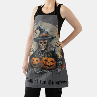 Halloween, Wächter der Kürbisse, Totenkopf, Kürbis Schürze