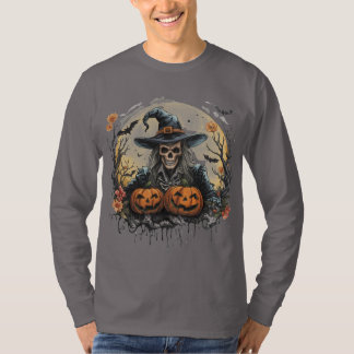 Halloween, Wächter der Kürbisse, Totenkopf, Kürbis T-Shirt