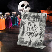 Halloween Wähle Dein Gift Essen Trinken Schild