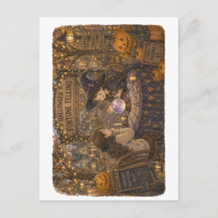 Halloween-Wahrsagerei für Hexenparty-Liebhaber Postkarte
