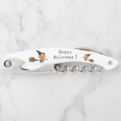 Halloween Waiter's Corkschraube Hexenkürbis Kellnermesser (Vorderseite)