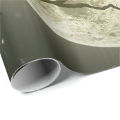 Halloween-Wald, Fledermäuse, Landschaft Geschenkpapier (Rolleneckpunkt)