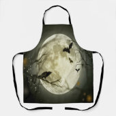 Halloween-Wald, Fledermäuse, Landschaft Schürze (Vorderseite)